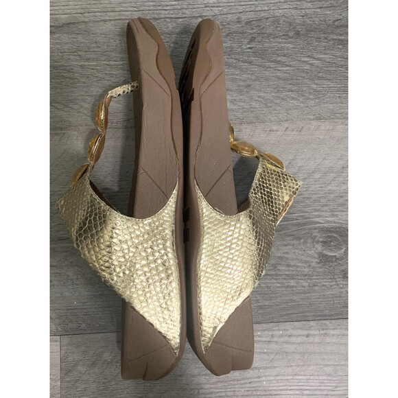 FitFlop Shoes Womens Size 11 Sandals Jeweled Snake Embossed Comfortable - Picture 3 of 7